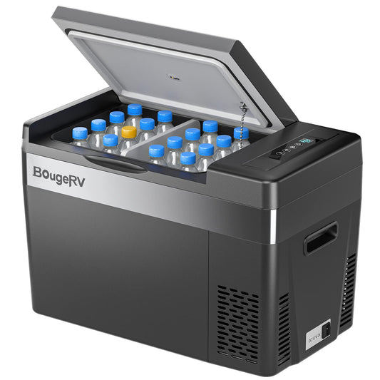 BougeRV 30QT Portable Compressor Car Freezer for Truck & SUV