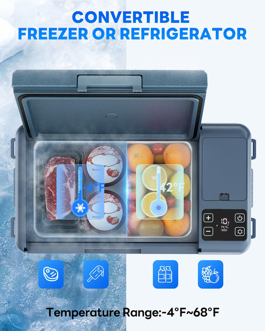 Aeitto 20QT Portable 12V Refrigerator Freezer for Camping & RV