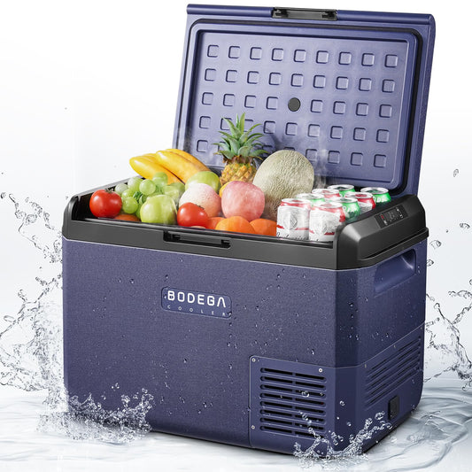 BODEGACOOLER 53QT Waterproof Portable Car Fridge with APP Control